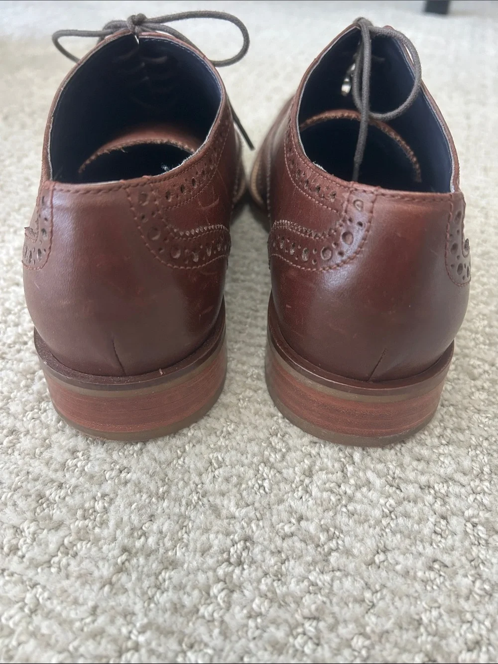 Cole Haan Brown Leather Wingtip Derbys